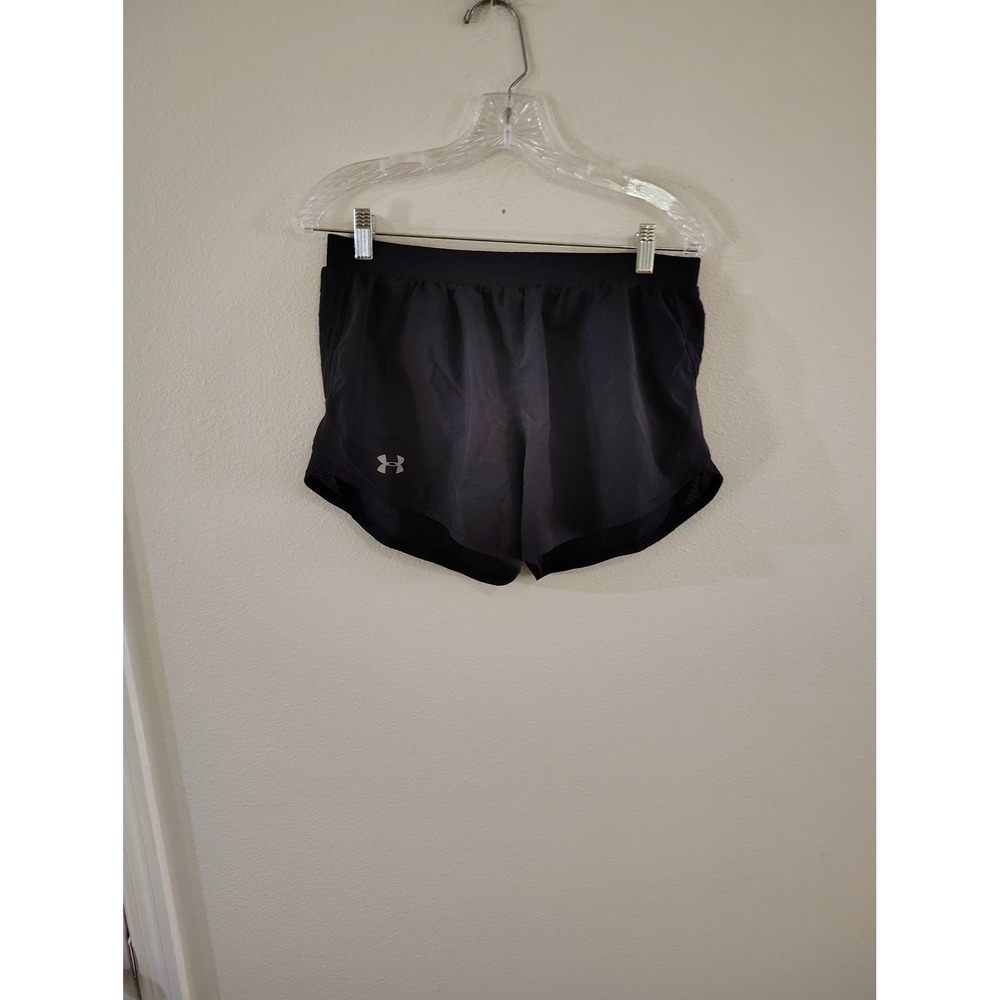 Under Armour HeatGear Black Loose Fit Running Shorts Womens Medium